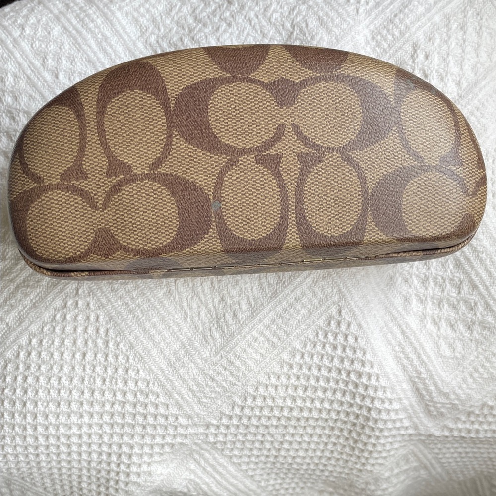 Coach Classic Patterned Sunglasses Case